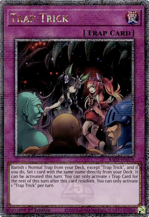 Trap Trick (Quarter Century Secret Rare) [RA03-EN078] Quarter Century Secret Rare | GnG Games