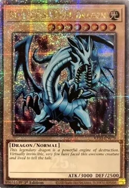 Blue-Eyes White Dragon (Quarter Century Secret Rare) [RA03-EN079] Quarter Century Secret Rare | GnG Games