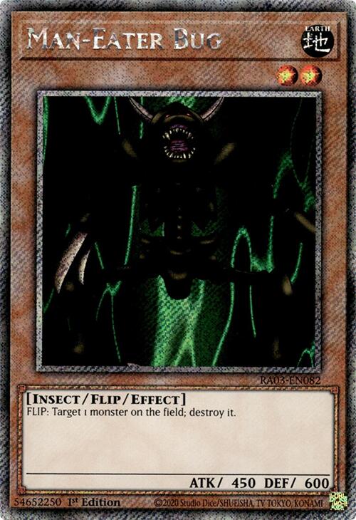 Man-Eater Bug (Platinum Secret Rare) [RA03-EN082] Platinum Secret Rare | GnG Games