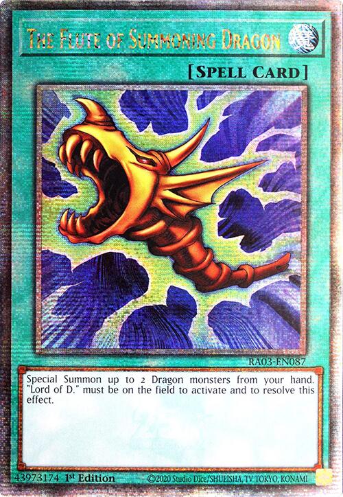 The Flute of Summoning Dragon (Quarter Century Secret Rare) [RA03-EN087] Quarter Century Secret Rare | GnG Games