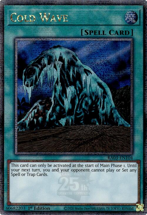 Cold Wave (Quarter Century Secret Rare) [RA03-EN104] Quarter Century Secret Rare | GnG Games