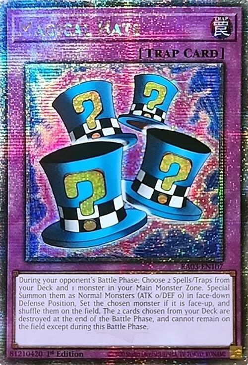 Magical Hats (Quarter Century Secret Rare) [RA03-EN107] Quarter Century Secret Rare | GnG Games