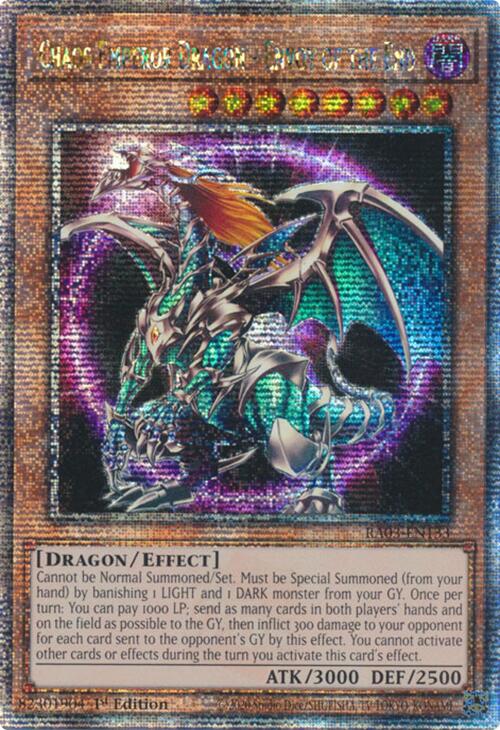 Chaos Emperor Dragon - Envoy of the End (Quarter Century Secret Rare) [RA03-EN133] Quarter Century Secret Rare | GnG Games