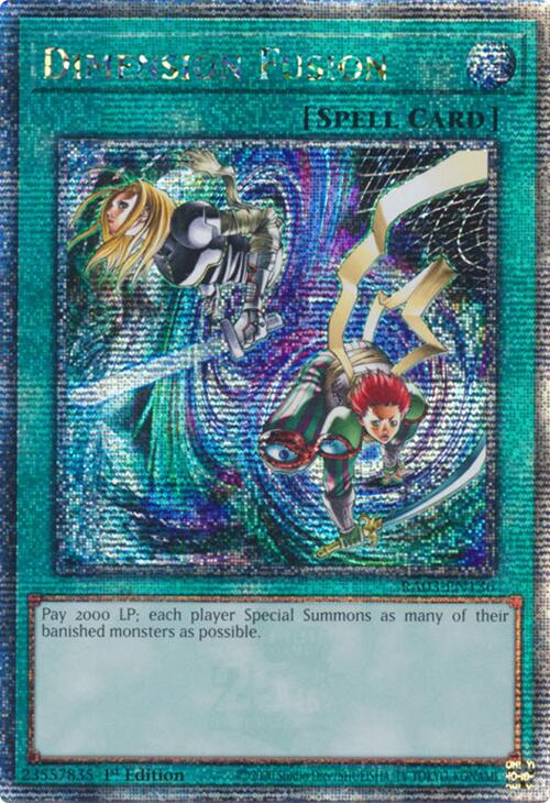 Dimension Fusion (Quarter Century Secret Rare) [RA03-EN136] Quarter Century Secret Rare | GnG Games