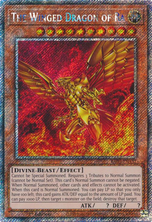 The Winged Dragon of Ra (Platinum Secret Rare) [RA03-EN137] Platinum Secret Rare | GnG Games