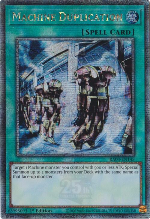 Machine Duplication (Quarter Century Secret Rare) [RA03-EN145] Quarter Century Secret Rare | GnG Games