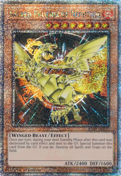 Sacred Phoenix of Nephthys (Quarter Century Secret Rare) [RA03-EN147] Quarter Century Secret Rare | GnG Games