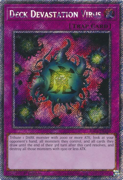 Deck Devastation Virus (Platinum Secret Rare) [RA03-EN150] Platinum Secret Rare | GnG Games