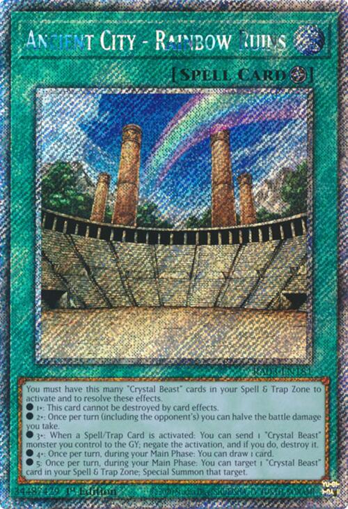 Ancient City - Rainbow Ruins (Platinum Secret Rare) [RA03-EN181] Platinum Secret Rare | GnG Games