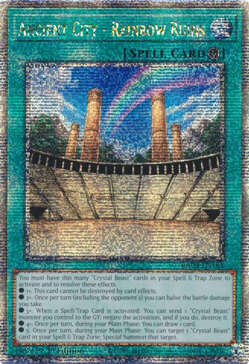 Ancient City - Rainbow Ruins (Quarter Century Secret Rare) [RA03-EN181] Quarter Century Secret Rare | GnG Games