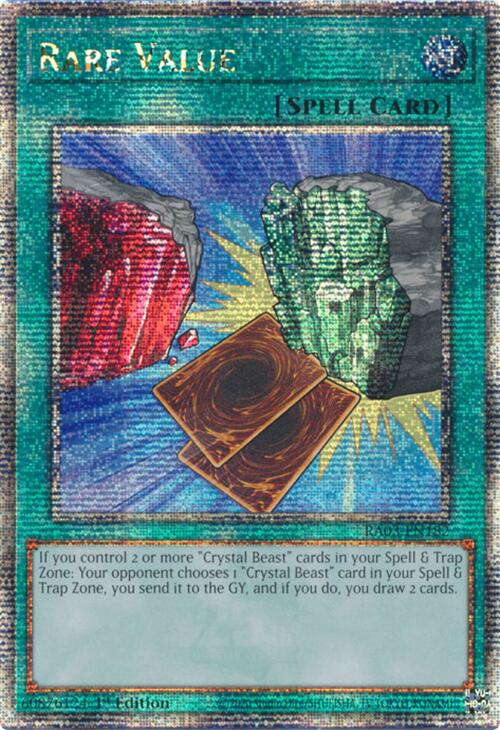 Rare Value (Quarter Century Secret Rare) [RA03-EN182] Quarter Century Secret Rare | GnG Games