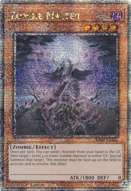 Zombie Master (Quarter Century Secret Rare) [RA03-EN185] Quarter Century Secret Rare | GnG Games