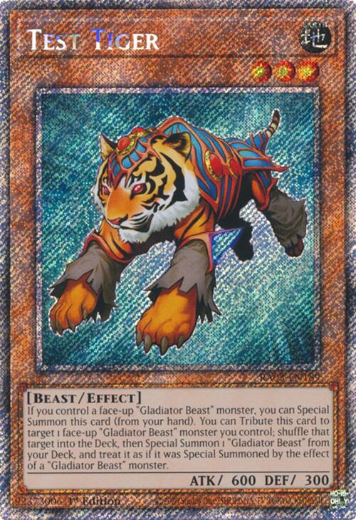 Test Tiger (Platinum Secret Rare) [RA03-EN189] Platinum Secret Rare | GnG Games