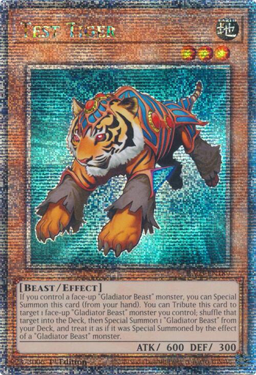 Test Tiger (Quarter Century Secret Rare) [RA03-EN189] Quarter Century Secret Rare | GnG Games