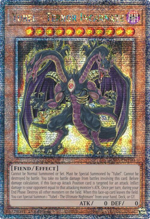 Yubel - Terror Incarnate (Quarter Century Secret Rare) [RA03-EN190] Quarter Century Secret Rare | GnG Games
