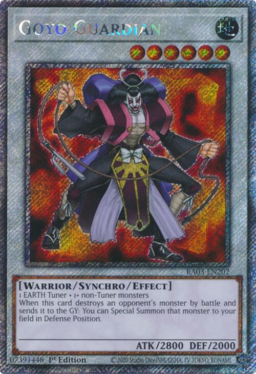 Goyo Guardian (Platinum Secret Rare) [RA03-EN202] Platinum Secret Rare | GnG Games