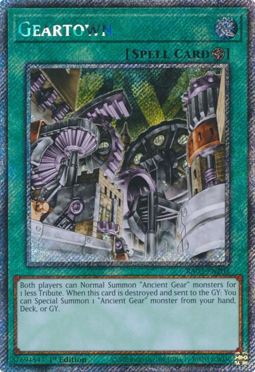 Geartown (Platinum Secret Rare) [RA03-EN203] Platinum Secret Rare | GnG Games