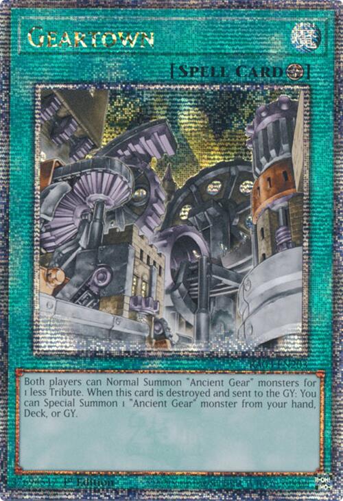 Geartown (Quarter Century Secret Rare) [RA03-EN203] Quarter Century Secret Rare | GnG Games