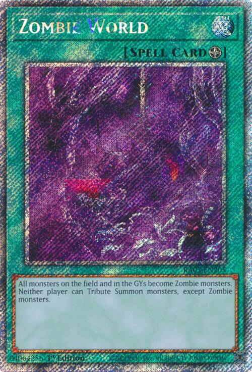 Zombie World (Platinum Secret Rare) [RA03-EN205] Platinum Secret Rare | GnG Games