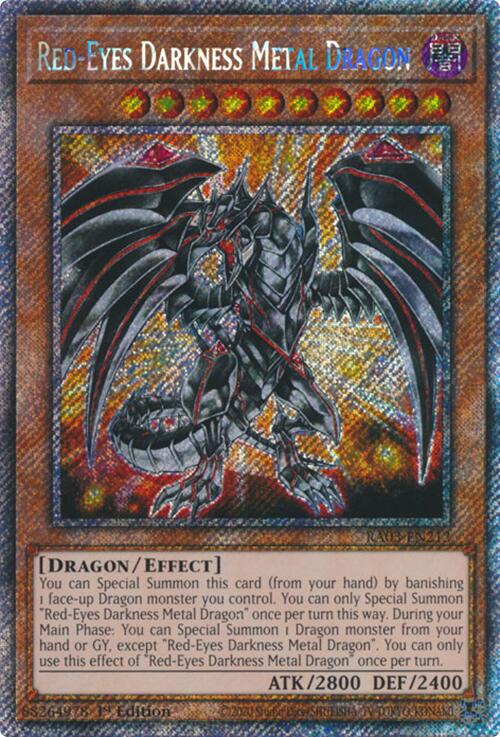 Red-Eyes Darkness Metal Dragon (Platinum Secret Rare) [RA03-EN212] Platinum Secret Rare | GnG Games