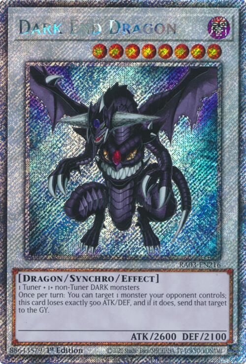 Dark End Dragon (Platinum Secret Rare) [RA03-EN216] Platinum Secret Rare | GnG Games