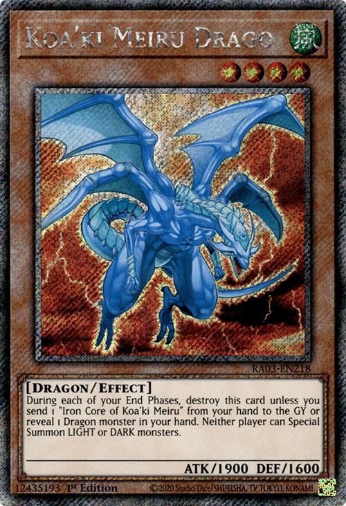 Koa'ki Meiru Drago (Platinum Secret Rare) [RA03-EN218] Platinum Secret Rare | GnG Games