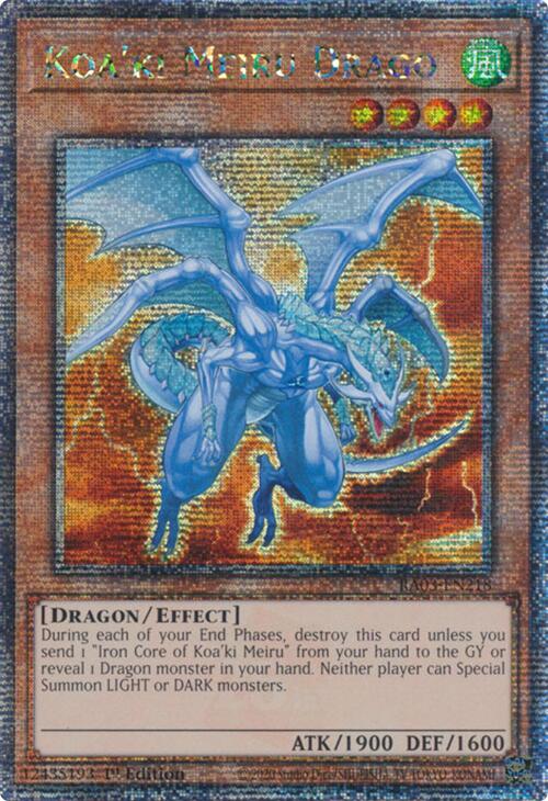 Koa'ki Meiru Drago (Quarter Century Secret Rare) [RA03-EN218] Quarter Century Secret Rare | GnG Games