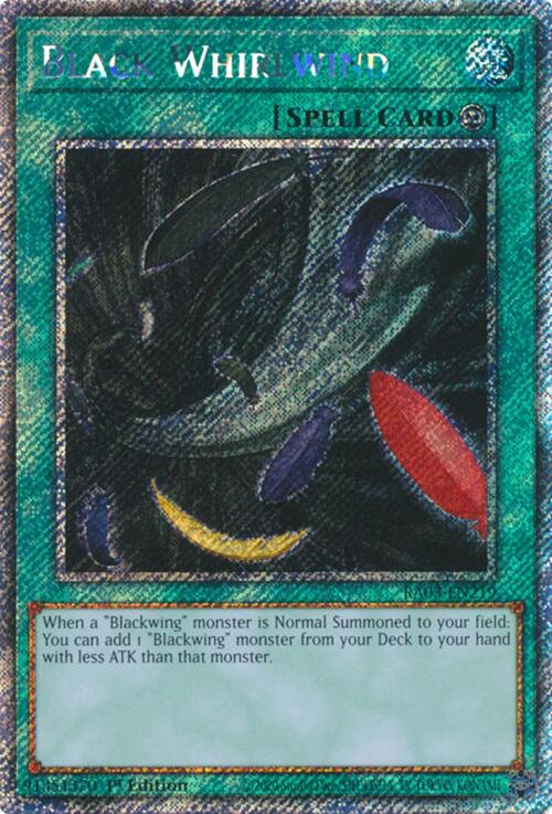 Black Whirlwind (Platinum Secret Rare) [RA03-EN219] Platinum Secret Rare | GnG Games