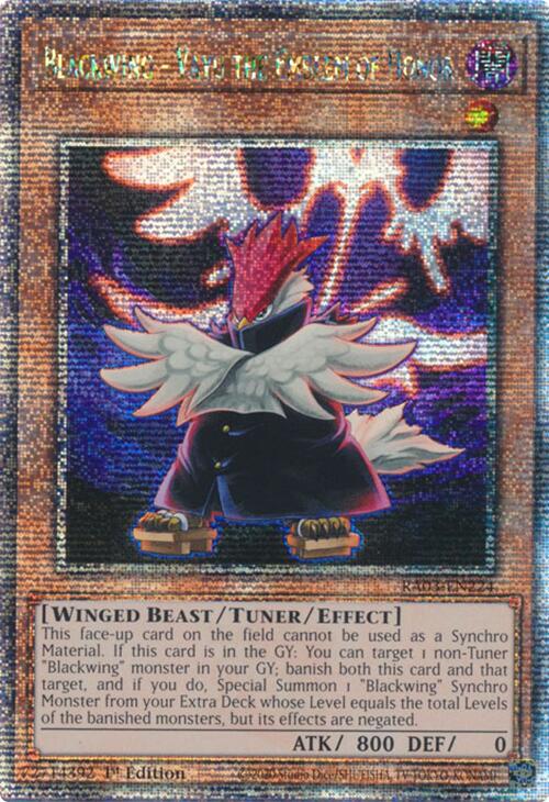 Blackwing - Vayu the Emblem of Honor (Quarter Century Secret Rare) [RA03-EN224] Quarter Century Secret Rare | GnG Games