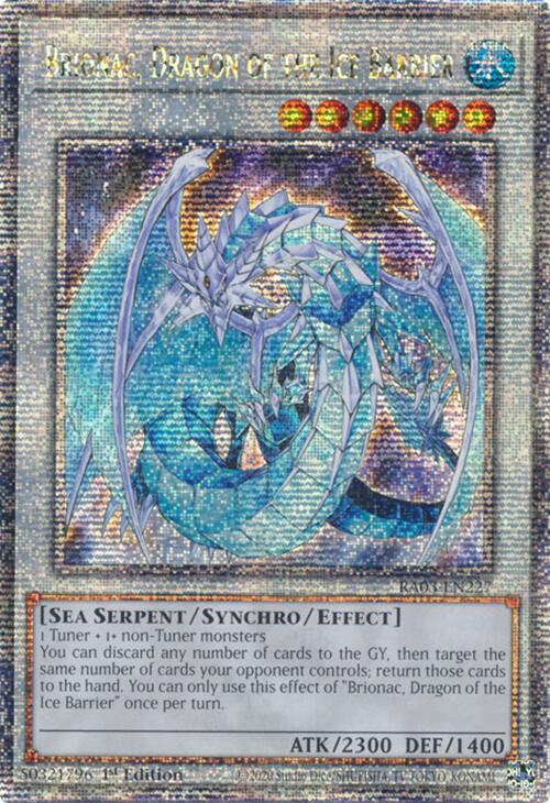 Brionac, Dragon of the Ice Barrier (Quarter Century Secret Rare) [RA03-EN227] Quarter Century Secret Rare | GnG Games