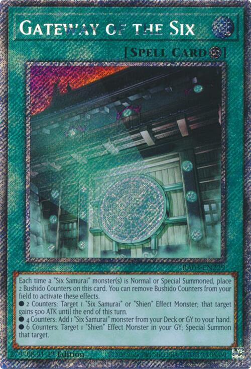 Gateway of the Six (Platinum Secret Rare) [RA03-EN229] Platinum Secret Rare | GnG Games