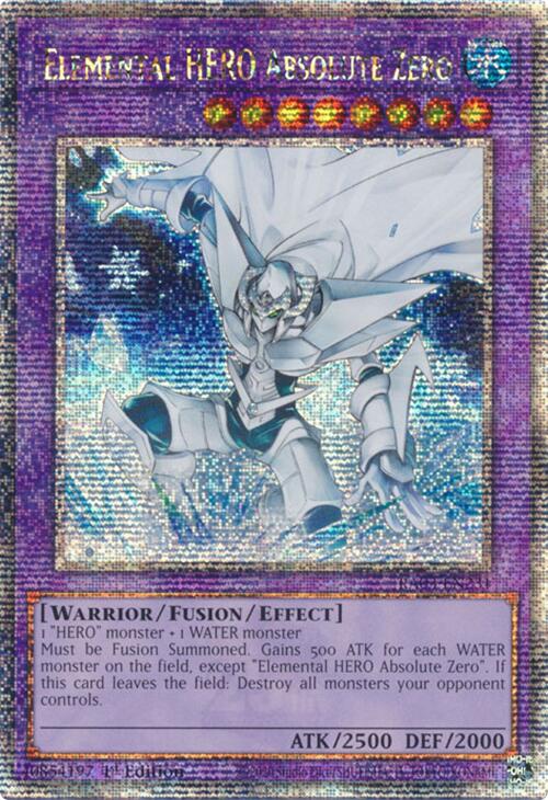 Elemental HERO Absolute Zero (Quarter Century Secret Rare) [RA03-EN231] Quarter Century Secret Rare | GnG Games