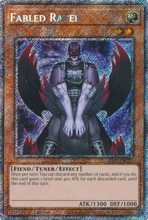 Fabled Raven (Platinum Secret Rare) [RA03-EN239] Platinum Secret Rare | GnG Games