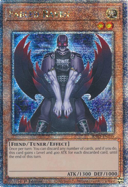 Fabled Raven (Quarter Century Secret Rare) [RA03-EN239] Quarter Century Secret Rare | GnG Games