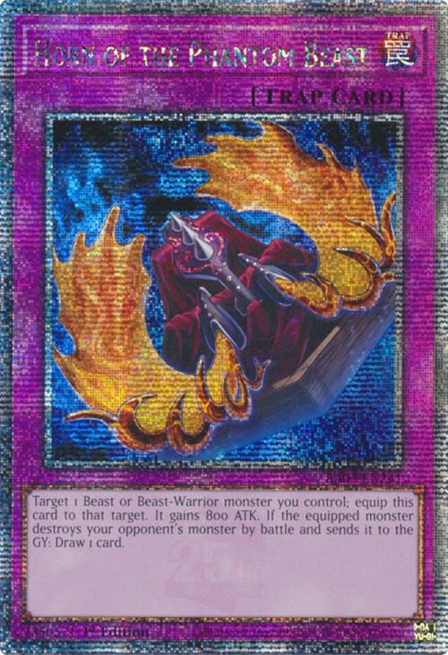 Horn of the Phantom Beast (Quarter Century Secret Rare) [RA03-EN241] Quarter Century Secret Rare | GnG Games