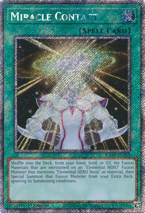 Miracle Contact (Platinum Secret Rare) [RA03-EN253] Platinum Secret Rare | GnG Games