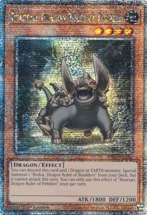 Reactan, Dragon Ruler of Pebbles (Quarter Century Secret Rare) [RA03-EN254] Quarter Century Secret Rare | GnG Games