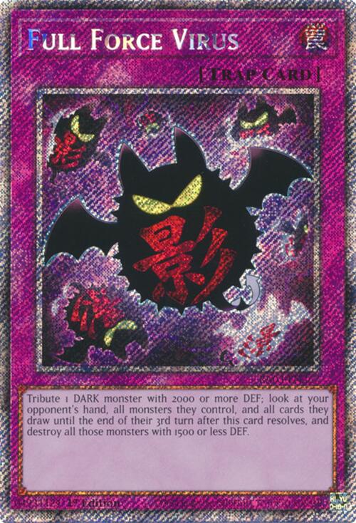 Full Force Virus (Platinum Secret Rare) [RA03-EN267] Platinum Secret Rare | GnG Games