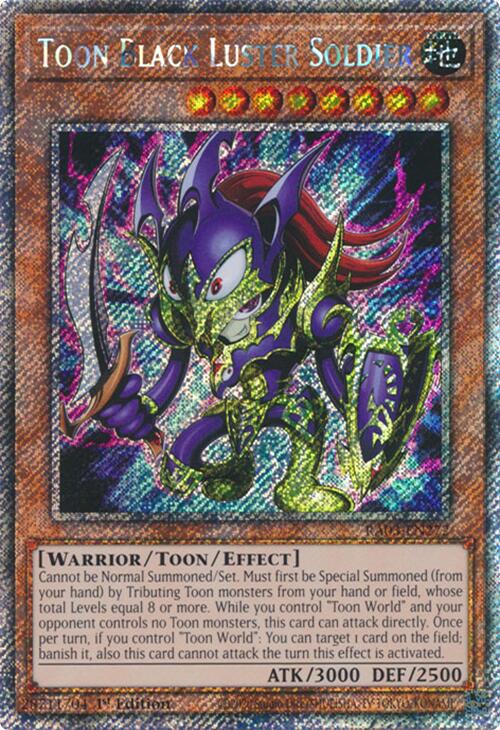 Toon Black Luster Soldier (Platinum Secret Rare) [RA03-EN272] Platinum Secret Rare | GnG Games