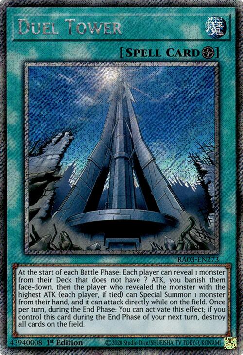 Duel Tower (Platinum Secret Rare) [RA03-EN273] Platinum Secret Rare | GnG Games