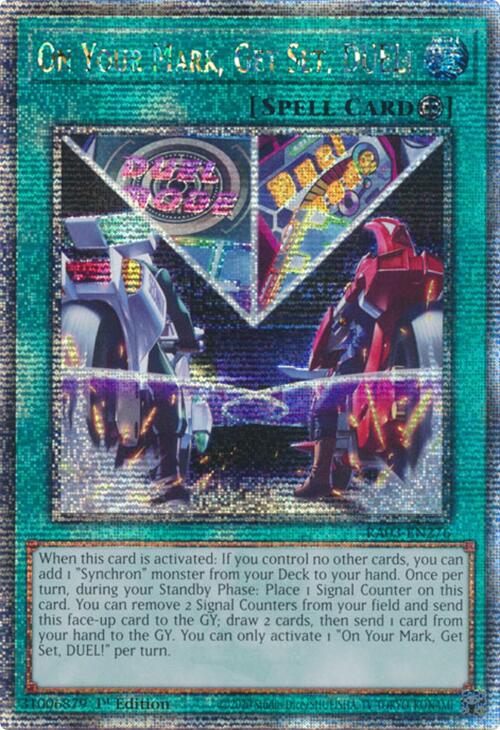 On Your Mark, Get Set, DUEL! (Quarter Century Secret Rare) [RA03-EN276] Quarter Century Secret Rare | GnG Games