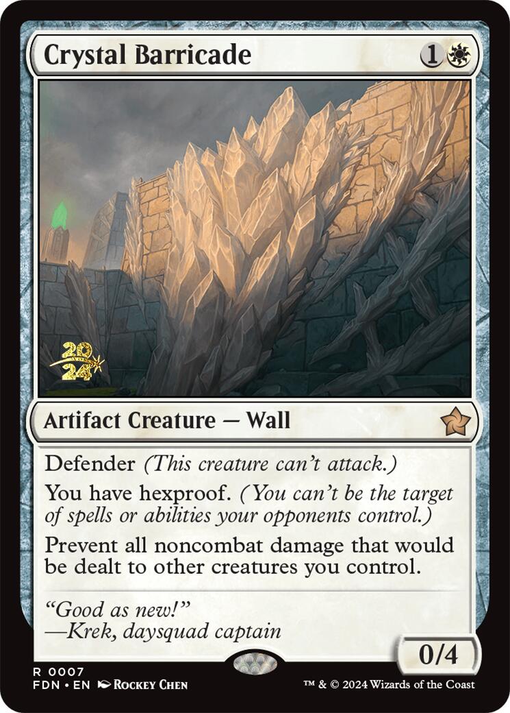 Crystal Barricade [Foundations Prerelease Promos] | GnG Games