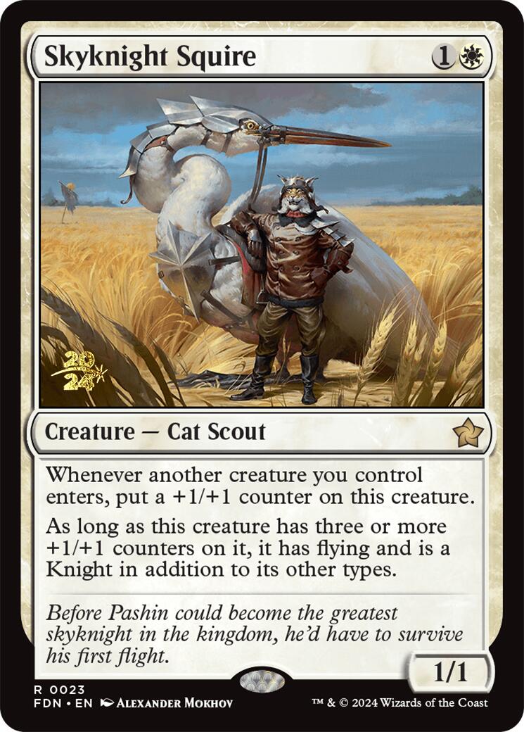 Skyknight Squire [Foundations Prerelease Promos] | GnG Games