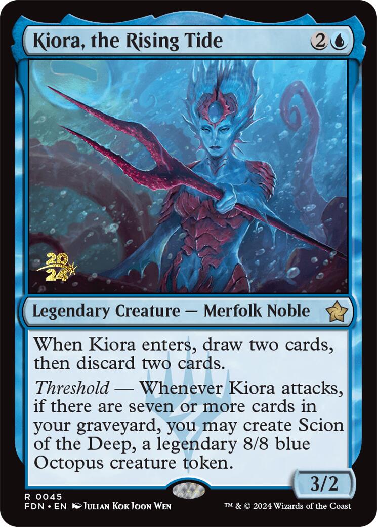 Kiora, the Rising Tide [Foundations Prerelease Promos] | GnG Games