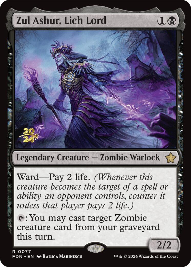 Zul Ashur, Lich Lord [Foundations Prerelease Promos] | GnG Games