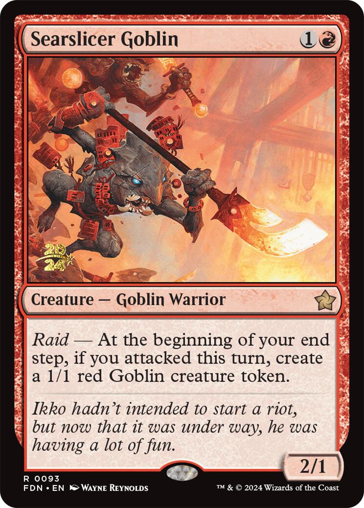 Searslicer Goblin [Foundations Prerelease Promos] | GnG Games