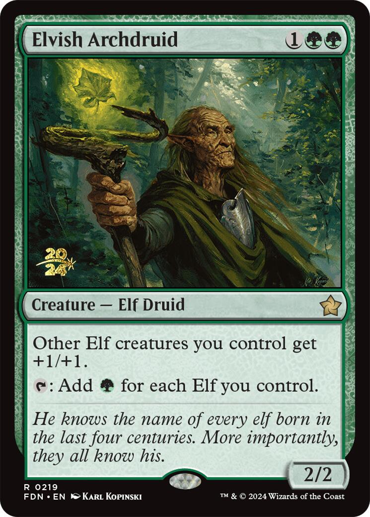 Elvish Archdruid [Foundations Prerelease Promos] | GnG Games