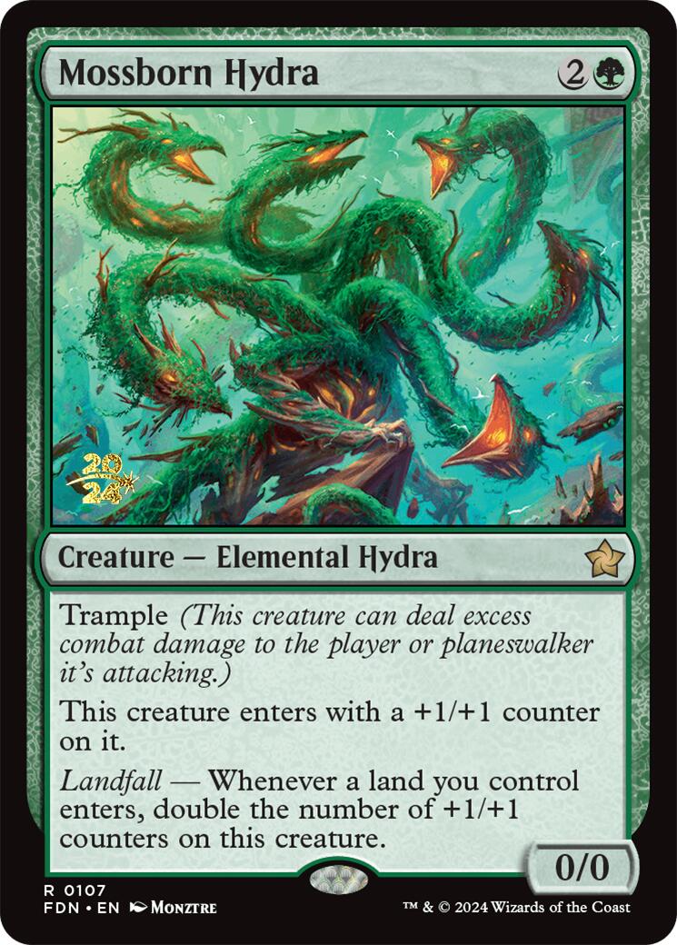 Mossborn Hydra [Foundations Prerelease Promos] | GnG Games