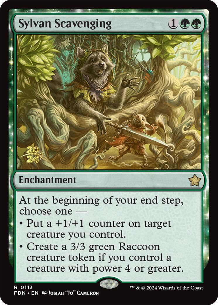 Sylvan Scavenging [Foundations Prerelease Promos] | GnG Games