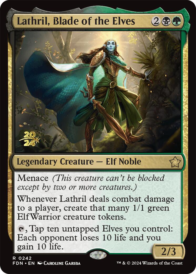 Lathril, Blade of the Elves [Foundations Prerelease Promos] | GnG Games